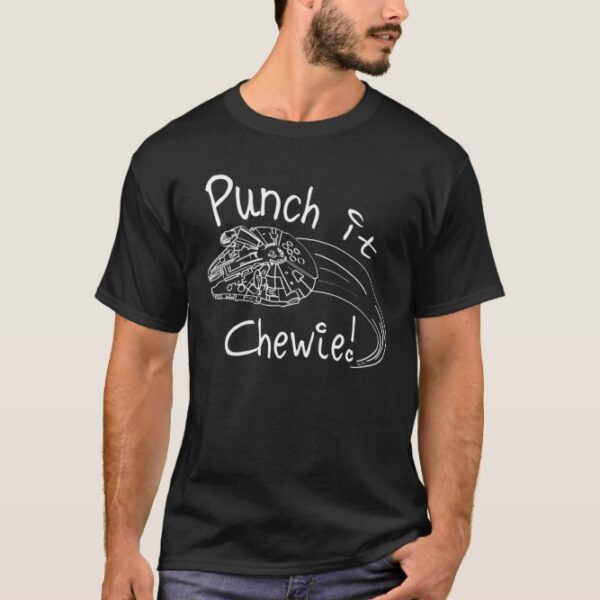 Official Star Wars Millennium Falcon Punch It Chewie T-Shirt
