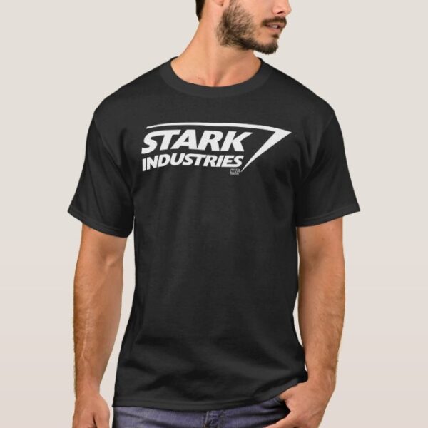 Official Marvel Iron Man Stark Industries Logo T-Shirt